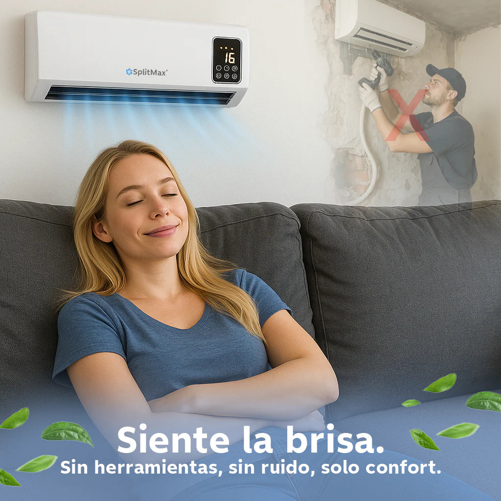 Aire Calefactor Acondicionado Portátil Pared 2 en 1 Splitmax™